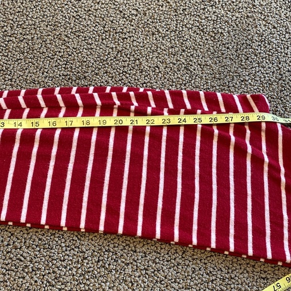 PJ Salvage Red & White Striped Pajama Bottoms Size Small in EUC - Picture 5 of 5